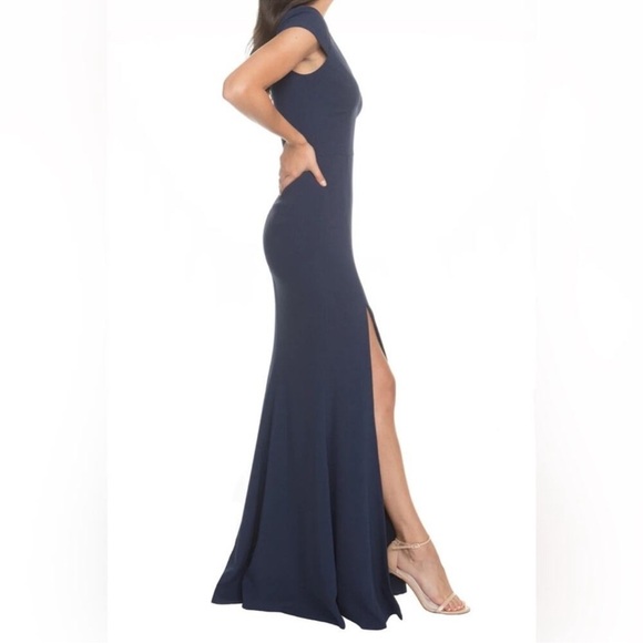 Dress The Population Karla Navy Gown - Picture 2 of 12